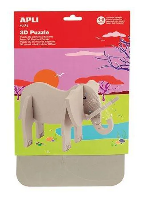Hlavný obrázok produktu Puzzle, 3D, pěnové, APLI, slon