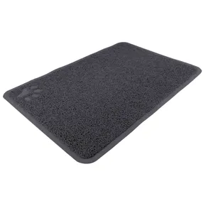 PVC predložka s labkou, šedá k WC 40 x 60 cm
