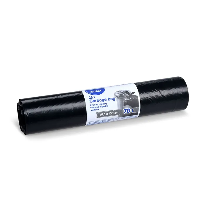 Hlavný obrázok produktu Pytel na odpadky (LDPE) černý 57,5 x 100 cm 70L [25 ks]