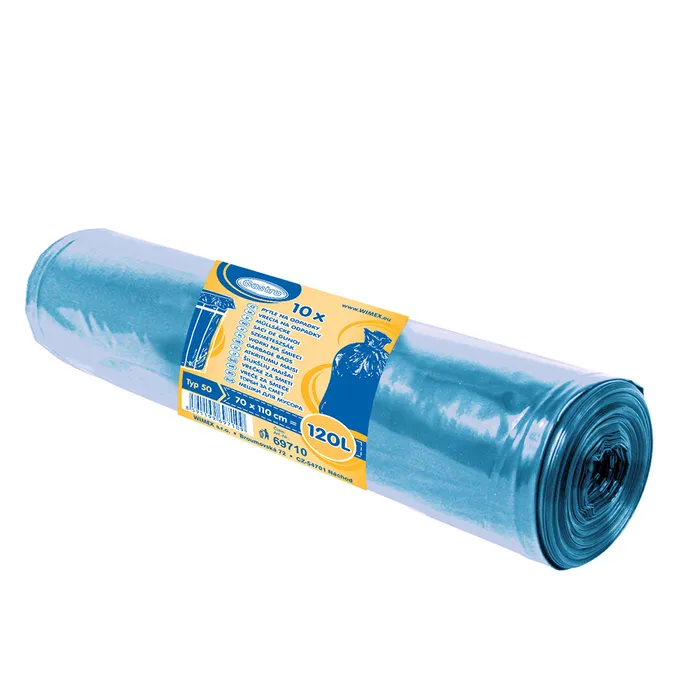 Hlavný obrázok produktu Pytel na odpadky (LDPE) modrý 70 x 110 cm 120L [10 ks]