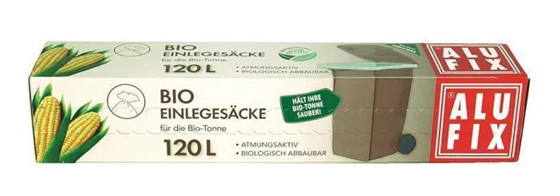 Hlavný obrázok produktu Pytle na odpadky, 120l, 5 pcs, BIO, ALUFIX