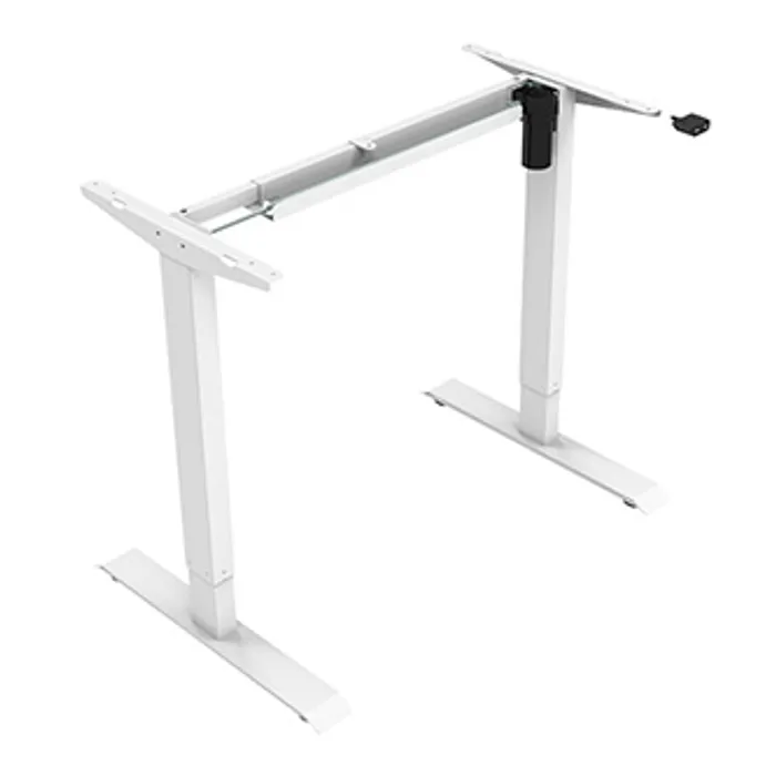 Hlavný obrázok produktu Rám stolu, elektricky nastavitelná výška, rozsah 500 mm, 100V-240V, bílý, 70 kg nosnost,
