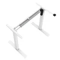 Ďalší obrázok produktu Rám stola, elektricky nastaviteľná výška, rozsah 500 mm, biely, 70 kg nosnosť, ergo
