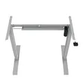 Rám stola, elektricky nastaviteľná výška, rozsah 500 mm, šedý, 70 kg nosnosť, ergo