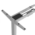 Rám stola, elektricky nastaviteľná výška, rozsah 500 mm, antikolózny systém, šedý, 100 kg nosnosť, Powerton