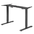 Rám stola, elektricky nastaviteľná výška, rozsah 500 mm, antikolózny systém, čierny, 100 kg nosnosť, Powerton