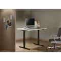 Rám stola, elektricky nastaviteľná výška, rozsah 500 mm, antikolózny systém, čierny, 100 kg nosnosť, Powerton