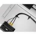 Rám stola, elektricky nastaviteľná výška, rozsah 500 mm, antikolózny systém, biely, 100 kg nosnosť, Powerton