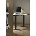 Rám stola, elektricky nastaviteľná výška, rozsah 500 mm, antikolózny systém, čierny, 100 kg nosnosť, Powerton