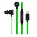 Razer Hammerhead for iOS, slúchadlá s mikrofónom, ovládanie hlasitosti, čierna, lightning