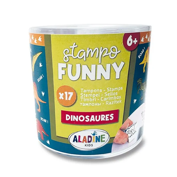Hlavný obrázok produktu Razítka Aladine Stampo Funny Dinosauři, 17 ks