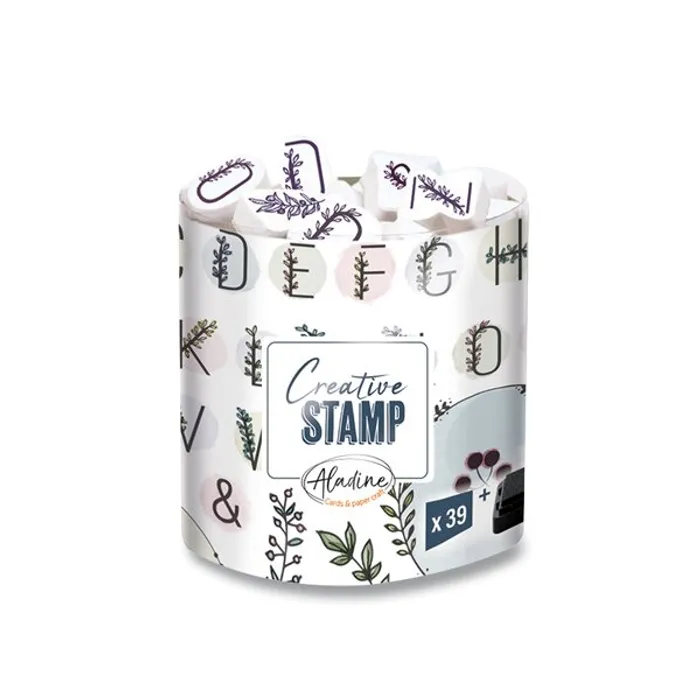 Hlavný obrázok produktu Razítka Creative Stamp Květinová abeceda a věnečky, 39 ks