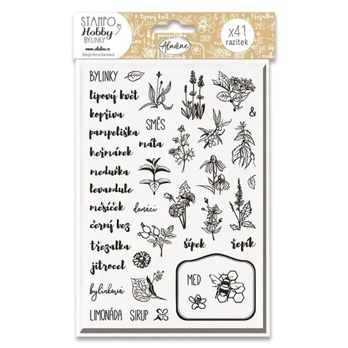 Hlavný obrázok produktu Razítka Stampo Hobby - Bylinky 49 ks