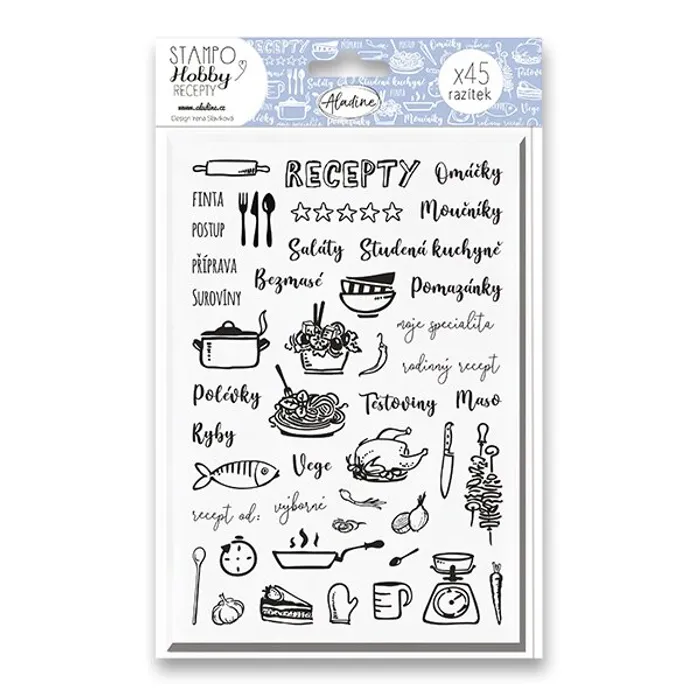 Hlavný obrázok produktu Razítka Stampo Hobby - Moje recepty 52 ks