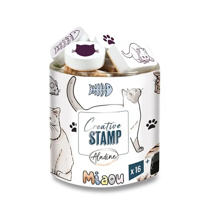 Hlavný obrázok produktu Razítka Stampo Scrap Kočky, 16 ks