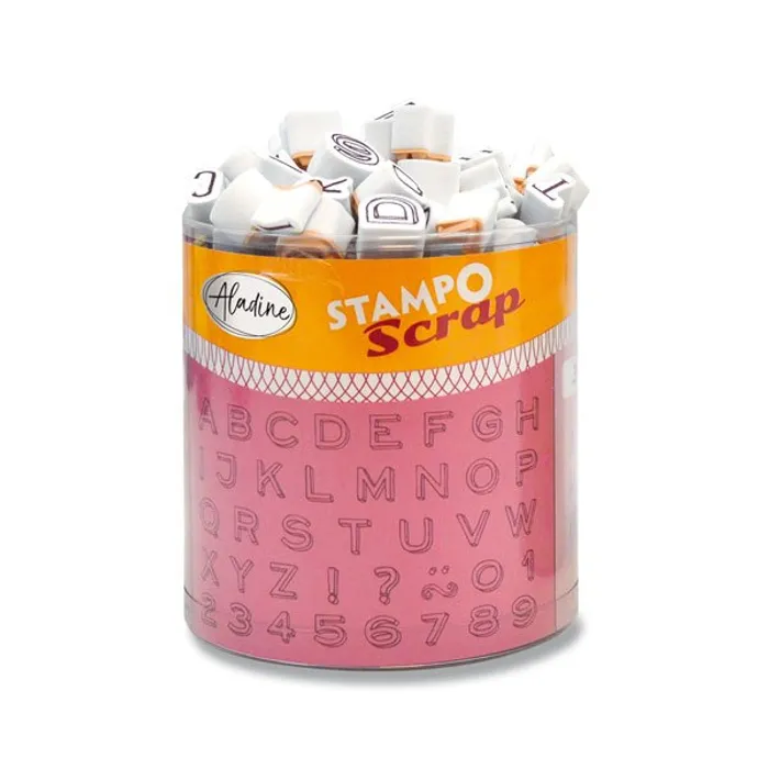 Hlavný obrázok produktu Razítka Stampo Scrap Tři mini abecedy, 103 ks