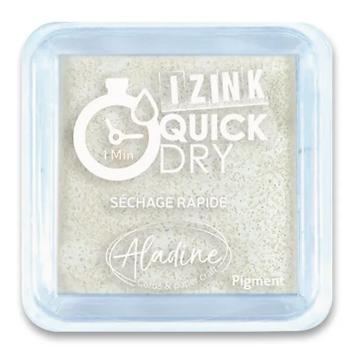 Hlavný obrázok produktu Razítkovací polštářek Aladine Izink Quick Dry bílá