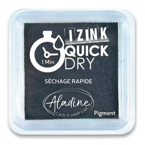 Pečiatkovací vankúšik Aladine Izink Quick Dry čierna