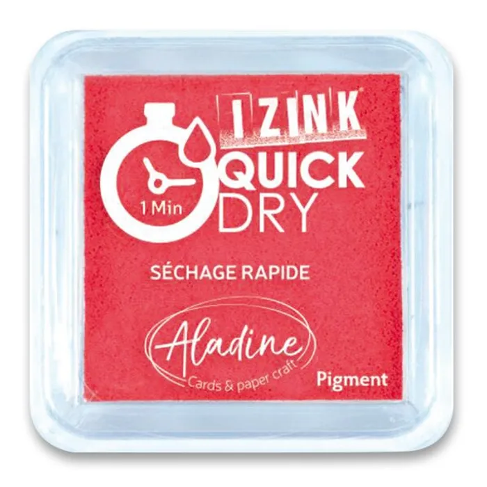 Hlavný obrázok produktu Razítkovací polštářek Aladine Izink Quick Dry červená