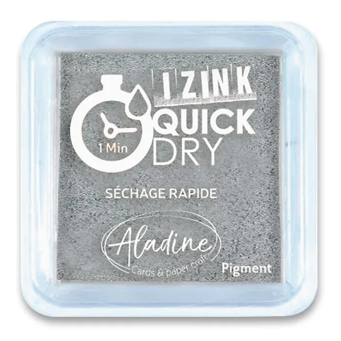 Hlavný obrázok produktu Razítkovací polštářek Aladine Izink Quick Dry stříbrná