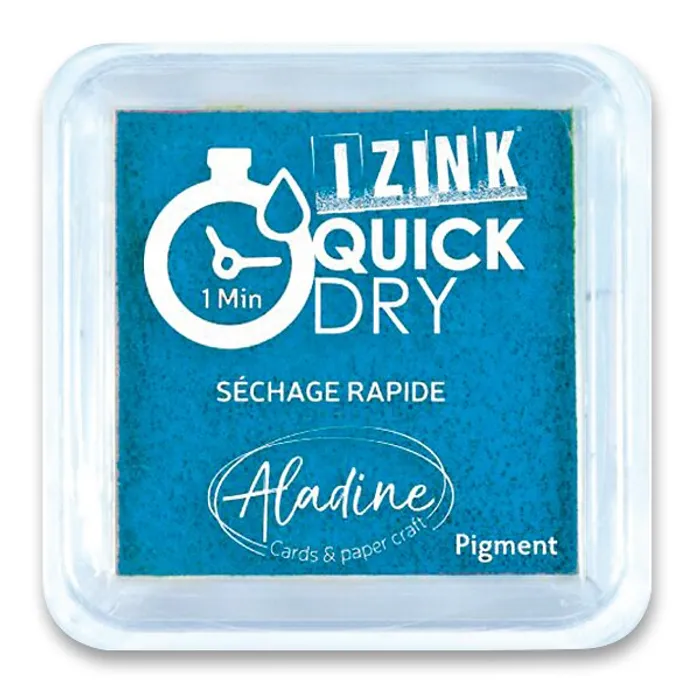 Hlavný obrázok produktu Razítkovací polštářek Aladine Izink Quick Dry tyrkysová