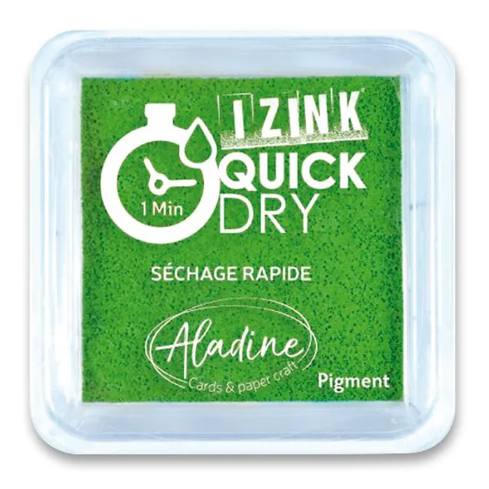 Hlavný obrázok produktu Razítkovací polštářek Aladine Izink Quick Dry zelená