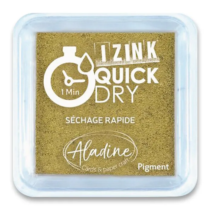 Hlavný obrázok produktu Razítkovací polštářek Aladine Izink Quick Dry zlatá