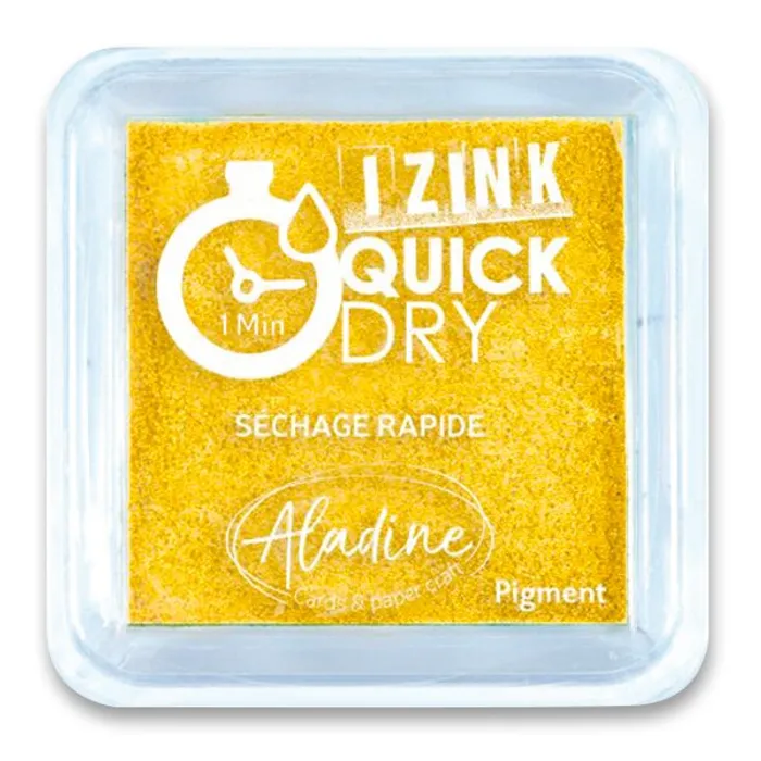 Hlavný obrázok produktu Razítkovací polštářek Aladine Izink Quick Dry žlutá