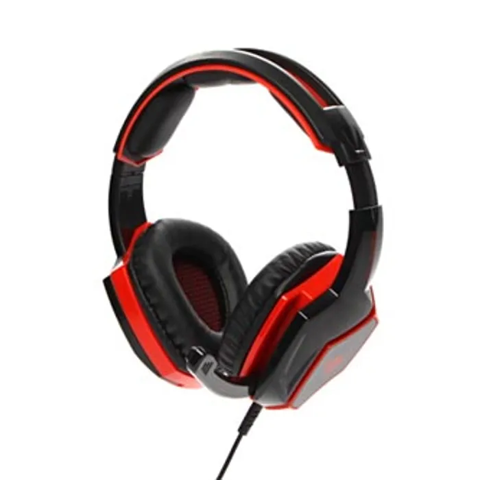 Hlavný obrázok produktu RED FIGHTER H2 herní sluchátka s mikrofonem, ovládání hlasitosti, černo-červená, 2x 3.5 m