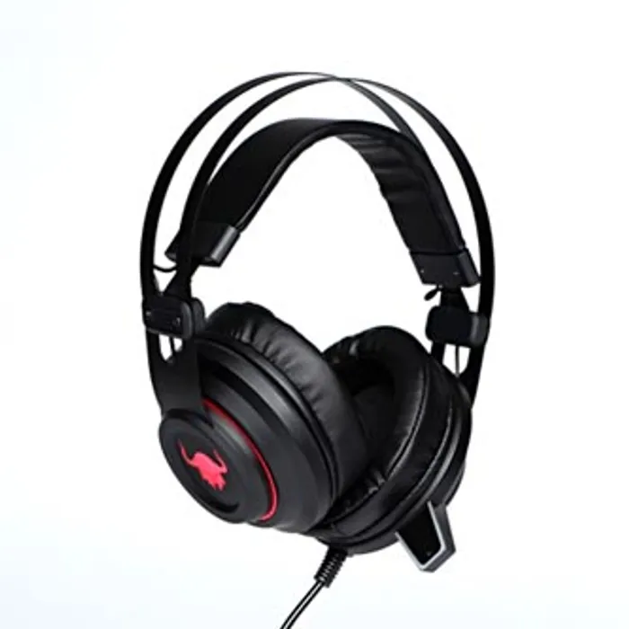 Hlavný obrázok produktu RED FIGHTER H3, sluchátka s mikrofonem, ovládání hlasitosti, černo-červená, herní, podsví