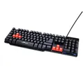 Red Fighter K1, klávesnica US, herná, podsvietená typ drôtová (USB), čierna, 3 farby podsvietenia