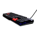 Red Fighter K1, klávesnica US, herná, podsvietená typ drôtová (USB), čierna, 3 farby podsvietenia