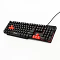 Red Fighter K1, klávesnica US, herná, podsvietená typ drôtová (USB), čierna, 3 farby podsvietenia