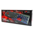 Red Fighter K1, klávesnica US, herná, podsvietená typ drôtová (USB), čierna, 3 farby podsvietenia