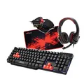 Red Fighter K1, klávesnica US, herná, podsvietená typ drôtová (USB), čierna, 3 farby podsvietenia