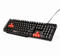 Red Fighter K1, klávesnica US, herná, podsvietená typ drôtová (USB), čierna, 3 farby podsvietenia