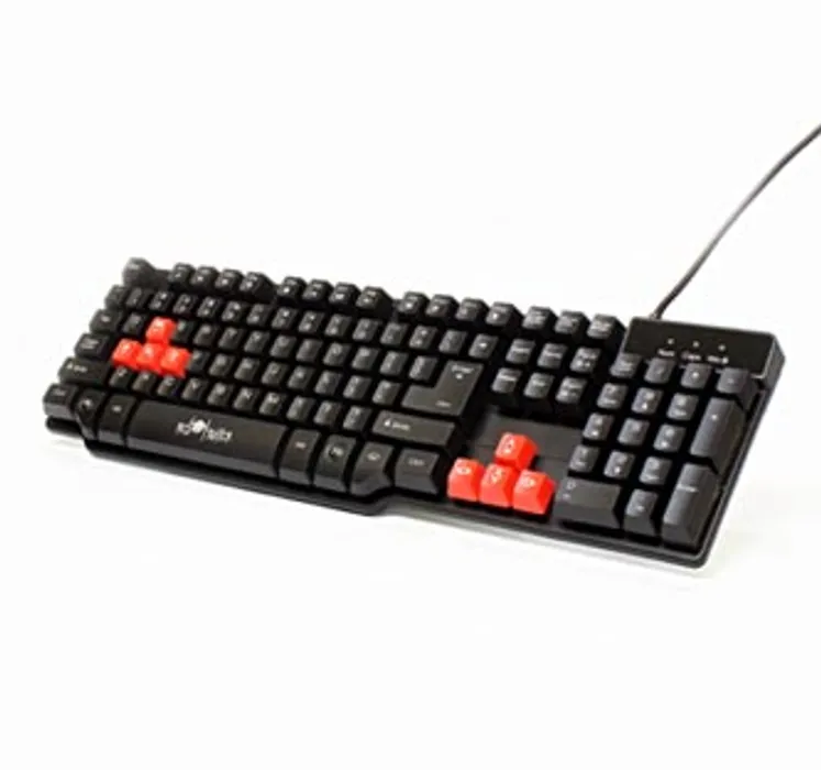 Hlavný obrázok produktu RED FIGHTER K1, Klávesnice US, herní, podsvícená typ drátová (USB), černá, 3 barvy podsví