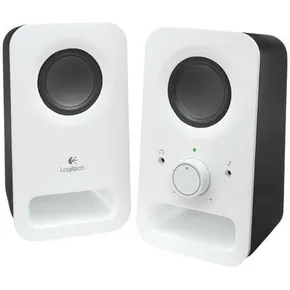 Logitech reproduktory Z150, 2.0, 3W, biele, regulácia hlasitosti, prenosné, 150Hz-20kHz