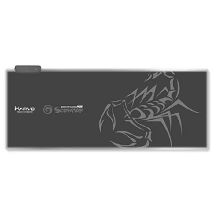 Hlavný obrázok produktu RGB Podložka pod myš, MG10, herní, černá, 800 x 305 mm, 3 mm, Marvo, RGB podsvícení