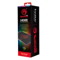 Ďalší obrázok produktu RGB Podložka pod myš, MG8, herná, čierna, 350 x 250 mm, 3 mm, Marvo, RGB podsvietenie