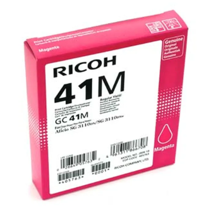 Hlavný obrázok produktu Ricoh originální gelová náplň 405763, magenta, 2200str., GC41HM, Ricoh AFICIO SG 3100, SG