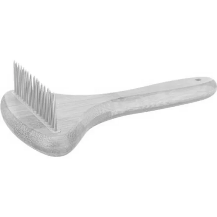 Hlavný obrázok produktu Rozčesávač na dlouhou srst, bambus/kov, 10 x 17 cm