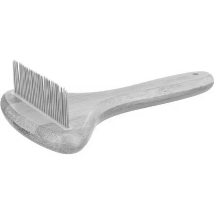 Hlavný obrázok produktu Rozčesávač na krátkou srst, bambus/kov, 10 x 17 cm