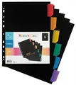 Ďalší obrázok produktu Rozlišovače, čierna, plastové, A4 Maxi, 6 listov, VIQUEL