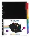 Ďalší obrázok produktu Rozlišovače, čierna, plastové, A4 Maxi, 6 listov, VIQUEL