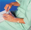 Rukavica (HDPE) jednorázová transparentná `L` v bloku [100 ks]