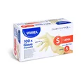 Rukavica (Latex) nepúdrovaná biela `S` [100 ks]