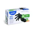 Rukavica (Nitril) nepúdrovaná čierna `M` [100 ks]