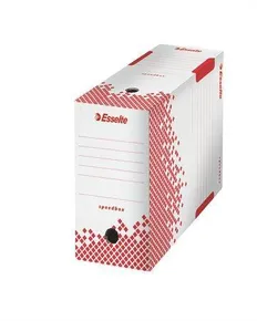 Rýchlo-zložiteľná archivačná krabica Esselte Speedbox 150 mm, Biela