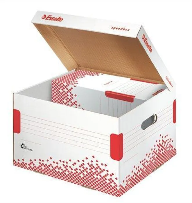 Hlavný obrázok produktu Rychle-složitelný archivační kontejner s víkem Esselte Speedbox velikosti M, Bílá